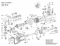 Bosch 0 601 336 042 Angle Grinder 240 V / GB Spare Parts